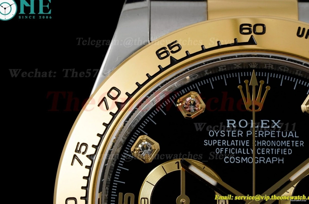 YG Black Dial Daytona 904L SA4130 116503 YG V2 BTF 0412